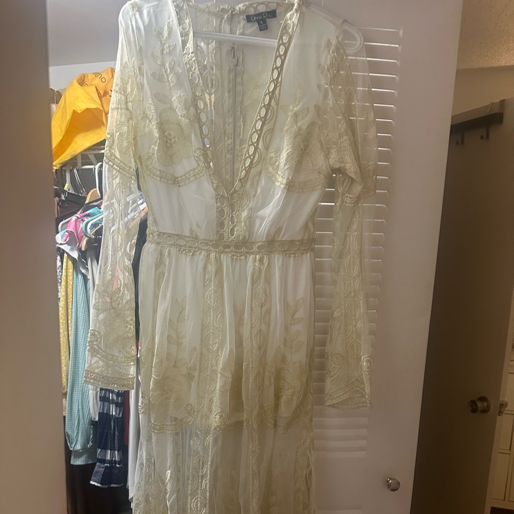 Beach dress under romper or late night out door dinner